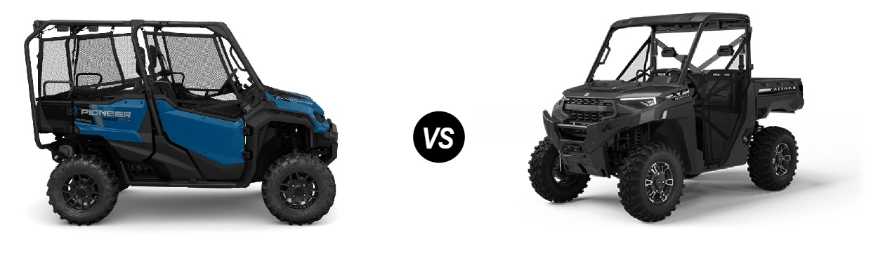 2025 Honda Pioneer 1000-5 Deluxe in vs 2025 Polaris Ranger XP 1000 Premium Wichita, KS