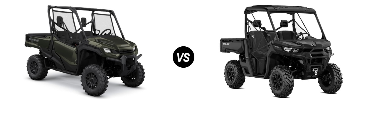 2025 Honda Pioneer 1000 Deluxe vs 2025 Can-Am Defender XT HD10 in Wichita, KS