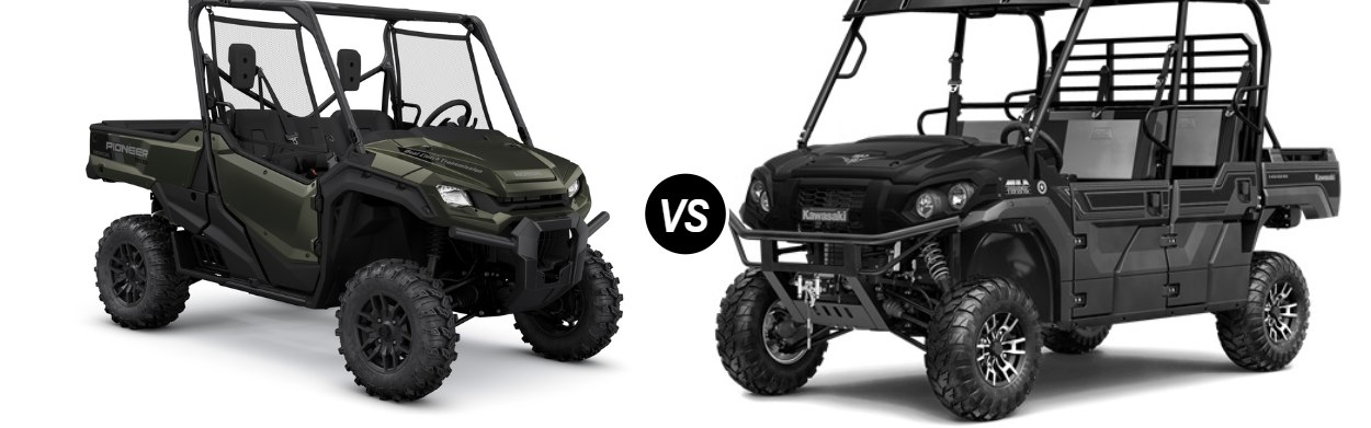 2025 Honda Pioneer 1000 Deluxe vs 2025 Kawasaki Mule PRO-FXT™ 1000 LE Ranch Edition in Wichita, KS
