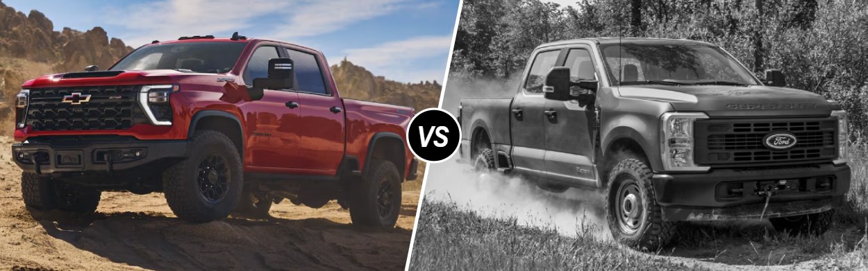 2025 Chevrolet Silverado 2500 HD vs 2025 Ford F-250 near Miami, OK