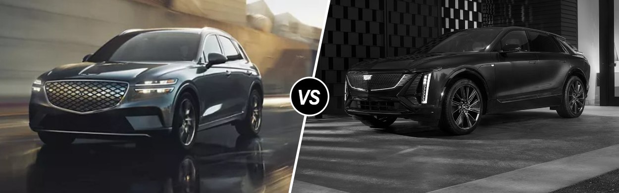 2025 Genesis Electrified GV70 vs 2025 Cadillac LYRIQ near Hutchinson, KS
