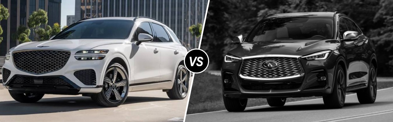 2025 Genesis GV70 vs 2025 INFINITI QX55 in Wichita, KS