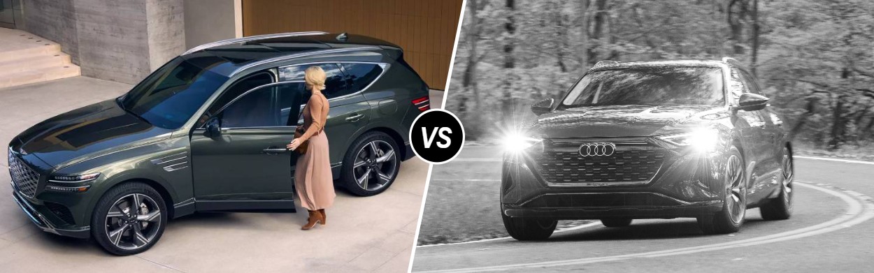 2025 Genesis GV80 vs 2025 Audi Q8 e-tron in Wichita, KS