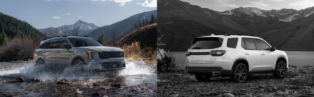 2025 Kia Sorento vs 2025 Honda Pilot in Joliet, IL