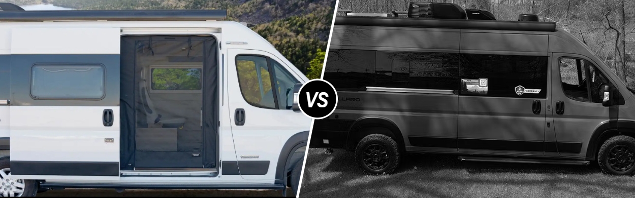 2026 Winnebago Travato vs 2026 Thor Tellaro in Rockford, IL