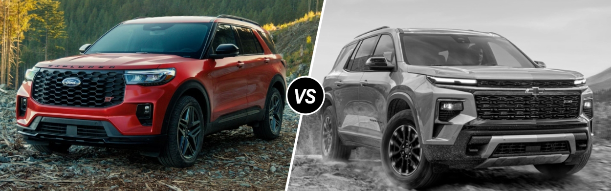 2026 Ford Explorer vs 2026 Chevrolet Traverse in Petoskey, MI